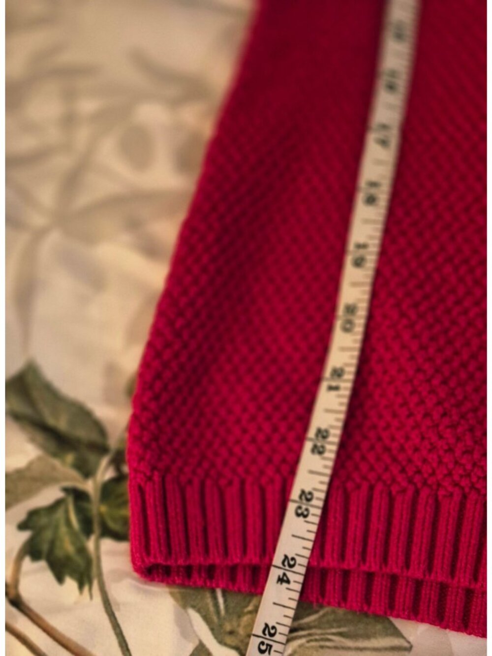 Coldwater Creek Red Shawl Collar Textured Long Sleeve Sweater Size 1X EUC - Picture 8 of 9